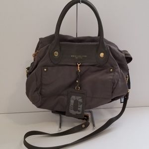 Nwt Marc By Marc Jacobs gray nylon handbag